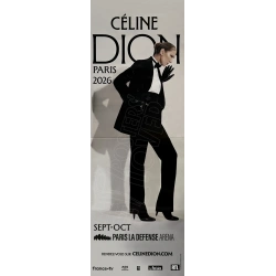 Affiche originale Céline DION, ARENA 2026 (visuel Tailleur noir)