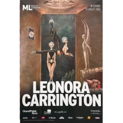 Affiche originale de l'exposition consacré à Leonora Carrington (Levitasium)