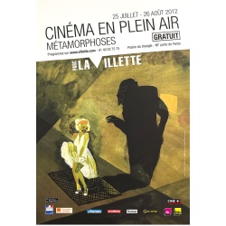 Affiche originale Métamorphoses pour le Parc de la Villette - Visuel Marilyn