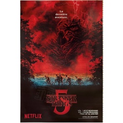 Affiche originale de la série Stranger Things 5, visuel "vélos"
