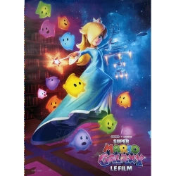 Super Mario Bros Galaxy 2026, affiche originale visuel "Princesse Peach robe bleue"