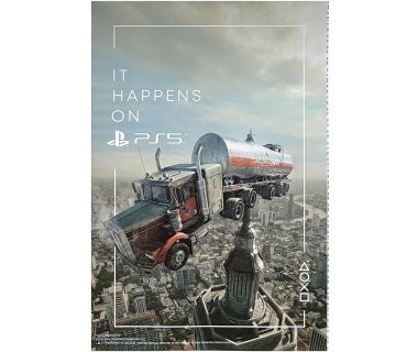 Affiche originale PS5, Playstation, "Camion-citerne"