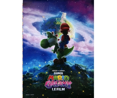 Super Mario Bros Galaxy 2026, affiche originale visuel "Reveal Yoshi Dino"