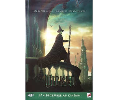 Affiche originale du film WICKED partie 1 avec Cynthia Erivo, "Elphaba"