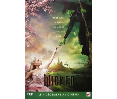 Affiche originale du film WICKED partie 1 avec Ariana Grande et Cynthia Erivo