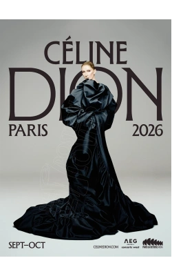 Céline DION, ARENA 2026 (Robe noire)