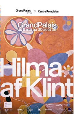 Exposition consacrée à Hilma at Klint, affiche originale