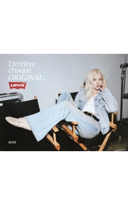 Affiche originale LEVI'S avec Rosé, "Derrière chaque ORIGINAL"