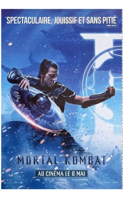 Mortal Kombat II, affiche originale du film version droite bleue