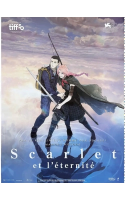 Scarlet et l'éternité, affiche originale du film d'animation japonais réalisé par Mamoru Hosoda