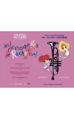 Affiche originale "Les Demoiselles de Rochefort" prolongations 2026 au Théatre du LIDO
