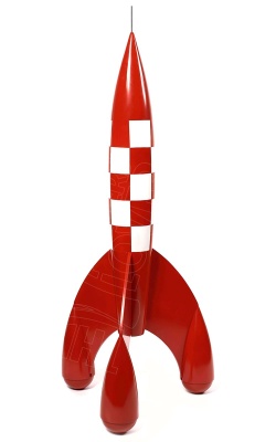 La fusée Aroutcheff – 114 cm – (1986) – Hergé – Tintin