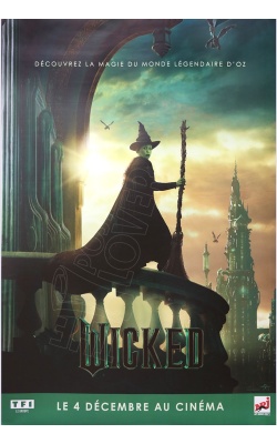Affiche originale du film WICKED partie 1 avec Cynthia Erivo, "Elphaba"